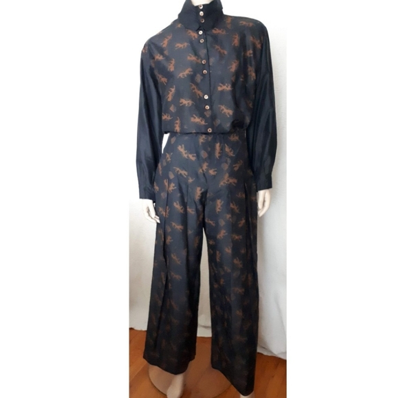 Crisca /Escada | Silk Blend Pantsuit - Picture 13 of 15